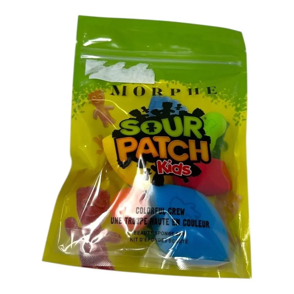 NEW Morphe x Sour Patch Kids Colorful Crew Beauty Sponge Set